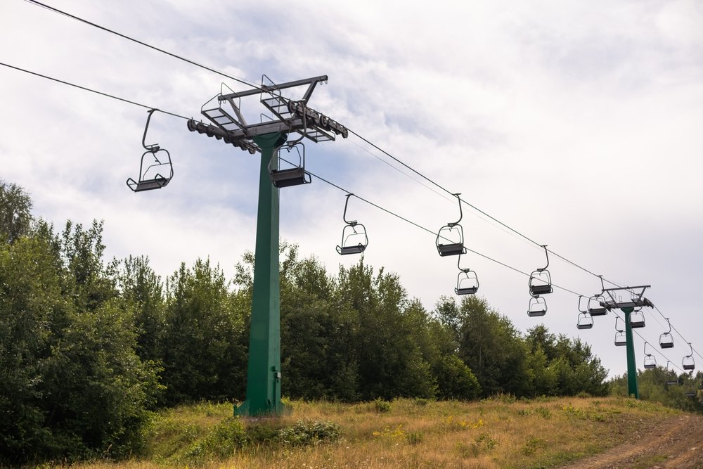 The first lift on Mount Cinder, 1950s