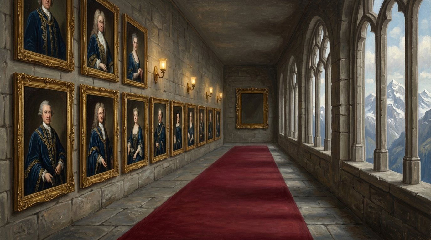 The gallery of High Wardens in the Warden's House, Valdoria